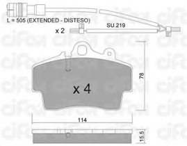 CIFAM 822-891-0K Brake Pad Set, disc brake